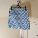 Talbots  EUC Women's Canvas A-Line Medallion Print Skirt Multicolor 10 Photo 2