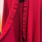 Source Unknown RED WRAP WITH RUFFLE HEM SOFT AND WARM OVERSIZED FITS ALL NO MATERIAL TAGS Photo 7