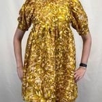 Kika Vargas x Target Women's Floral Puff Sleeve Mini Dress XS Extra Small Yellow Photo 0