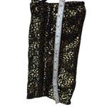 EXPRESS Black & Gold Cheetah Print Y2K 80's Ruffle Zipper Top Clutch Bag Photo 6