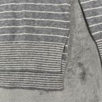 Gap  Womens XS Gray White Striped Boatneck Sweater Merino Wool Blend‎ Neutral Photo 4