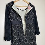 Phoebe Couture Phoebe Lace Scalloped Edge 3/4 Sleeve Black Dress Size 2 Photo 8