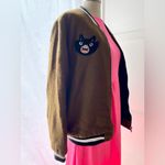 River Island • Hissing Cat Olive Green Bomber Jacket• Sz 14 Photo 12