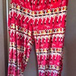Holiday Time  Festive Red and White sleep Pants xl Photo 0