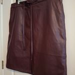 Liz Claiborne Sz 16 Elegant Brown Leather Skirt NWOT Photo 6