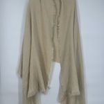 Free People  Brushed faux fur Scarf Cream Fringed Scarf wrap Photo 4