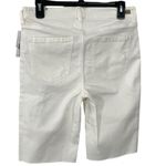 NWT Liverpool The Cruiser Bermuda Short Size 6 / 28 White Raw Hem LM9271Q31 Photo 4