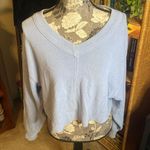 Aerie Cut Cropped V-Neck Long Sleeve Top Photo 0