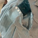 Ariat  Women's Blue Striped Button Down Shirt Photo 7