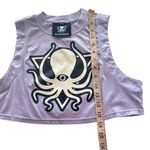 Deep Dark Dangerous Octopus Graphic Cropped Tank – Lavender XS 100% Pima Cotton Purple Photo 7