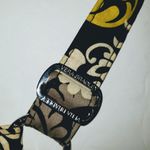 Vera Bradley Damask Crossbody Purse Black Yellow Photo 6