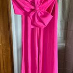 Pink Strapless 2piece Pantsuit with Bow Detail Photo 0