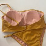 Amazon One shoulder gold shimmery cheeky bikini Photo 8