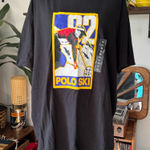NWT Polo Ralph Lauren Black Classic Fit 92 Ski Graphic T Photo 0