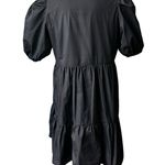 TCEC Black Cotton “Trish” Dress W/ Puff Sleeves Photo 5