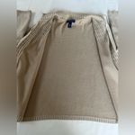 Karen Scott Full Zip Sweater Women’s Size Medium Petites Beige Tan 100% Cotton Photo 2
