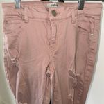Refuge  Dusty Rose Distressed Skinny Jeans Size 2 Photo 1