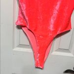 Vibrant Velvet Women's Bodysuit by Elisa Beth of Santa Barbara Size Large Pink Photo 4