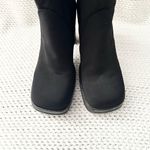 MIA Vintage Black Nylon Stretch Square Toe Platform 90s Y2K Mid Calf Boots 9 Photo 7