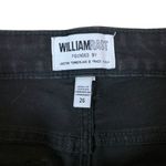 William Rast  Black Denim High Rise Slim Straight Leg Jeans 26 Trendy‎ Photo 2