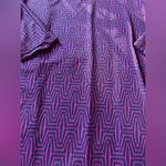 41 HAWTHORN Pink Purple Patterned Kearny Dolman Ruched Sides Top Size Medium Photo 2