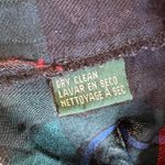 Ralph Lauren Lauren‎  Women Wool Plaid Zip Up Jacket Size Petite Small Blue Green Photo 7