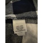 SO  Juniors Women's Black White Buffalo Check Cozy Flannel Shirt Top XXL New Photo 4