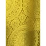 Tacera  Women's Embroidery Lace Lined Yellow‎ Dress Sz 2X Summer Vacation Vibrant Photo 1