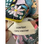 CeliaB Hortensia Floral Puff Sleeve Mini Dress Small Colorful Spring Summer Green Photo 5