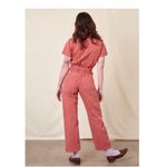 BIG BUD PRESS Short Sleeve Jumpsuit, Clay Red, 4X Red Photo 3