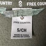Free Country  Green Micro Fleece Zip Up Jacket Camo Print Satin Pocket Size Small Photo 8