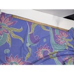 VTG'80s Bill Tice Swim Cover Maxi Side Slit Mumu Gown Sheer Geometric Petite Sm Size undefined Photo 14