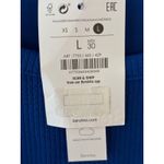 Bershka  Ribbed Cropped Long Sleeve Top Royal Blue Women's Size L Photo 4