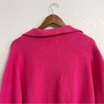 On 34th Womens Sweater Barbie Pink Collared Pullover V Neck Plus Size 2X Photo 4