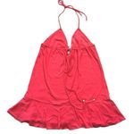 Vitamin A  Jersey Cover Up-Guava, bikini cover, 100%Cotton, lined mini dress, NWT Photo 0