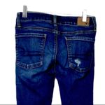 American Eagle  AEO Distressed Skinny Dark Wash Jegging Jeans Size 2 Short Photo 4