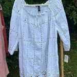 INC 1X NWT  Top White with eyelets perfect for summer beach vacations Photo 0