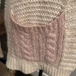 Abercrombie & Fitch Two Tone Cream Knit Long Sleeve Cardigan Sweater Size Small Photo 2