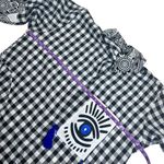 Evil Eye Black & White Gingham Plaid Long Shirt Dress Size undefined Photo 11