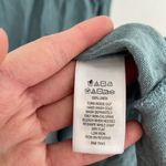 Tahari Solid Blue Asymmetrical Open Front 100% Linen Boho Long Cardigan Sweater Photo 9