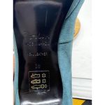 Boden Blue Suede Leather Ribbon Trim Mary Jane Court Heeled Pumps Size 38 US 7‎ Photo 9