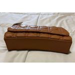 Alyssa Vegan Quilted Crossbody Bag Brown Photo 4