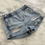 Divided High Waisted Distressed Jean Shorts | Sz 0 Photo 1
