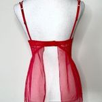 Victoria's Secret Victoria’s Secret Cherry Mesh Pushup Babydoll Photo 3