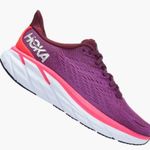 Hoka Purple  Clifton 8 Running Shoes Photo 0