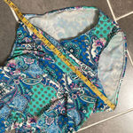 Assets by Sarah Blakley Spanx Paisly Wave full coverage Swim Suit Size XL Green Photo 5