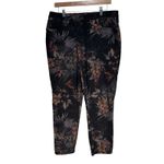 Chico's  SO SLIMMING Girlfriend Ankle Pants Black Floral Print Women's Size 12R Photo 8