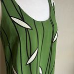 Ann Taylor NWT  Green Black Print Shift Dress Womens 2 Career Work Photo 1