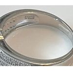 Sterling Silver Solitaire CZ Ring Choose 8 or 8.5 Statement Wedding Engagement Photo 4