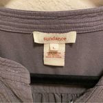 Sundance  Grey Mystic Falls Pleated Button Front Blouse Size L Photo 2